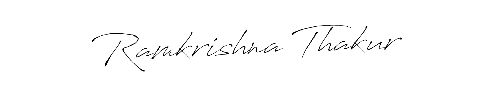 You should practise on your own different ways (Antro_Vectra) to write your name (Ramkrishna Thakur) in signature. don't let someone else do it for you. Ramkrishna Thakur signature style 6 images and pictures png