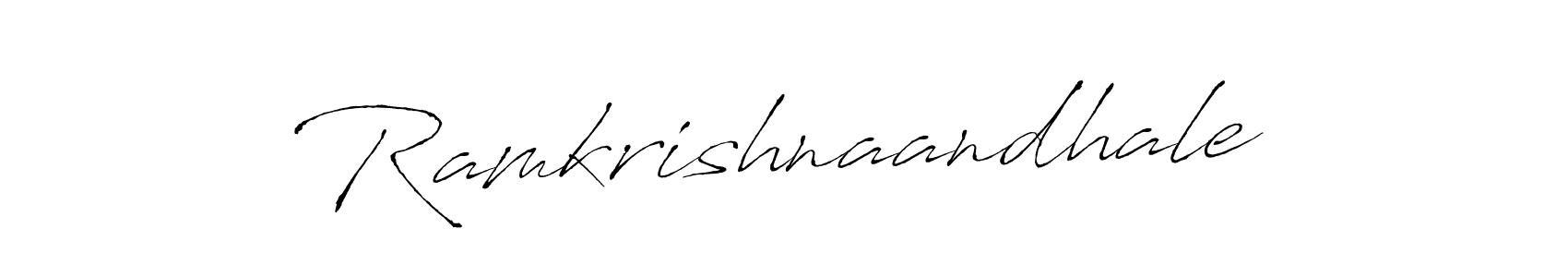 The best way (Antro_Vectra) to make a short signature is to pick only two or three words in your name. The name Ramkrishnaandhale include a total of six letters. For converting this name. Ramkrishnaandhale signature style 6 images and pictures png