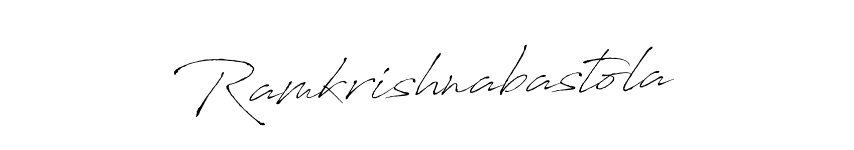 Use a signature maker to create a handwritten signature online. With this signature software, you can design (Antro_Vectra) your own signature for name Ramkrishnabastola. Ramkrishnabastola signature style 6 images and pictures png