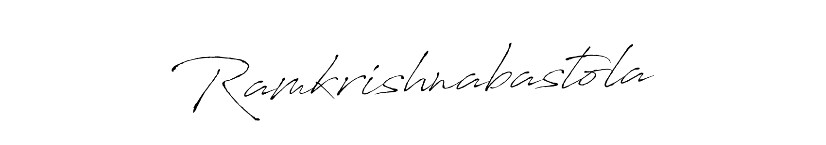 Use a signature maker to create a handwritten signature online. With this signature software, you can design (Antro_Vectra) your own signature for name Ramkrishnabastola. Ramkrishnabastola signature style 6 images and pictures png