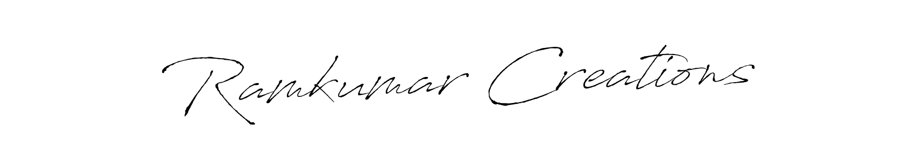 The best way (Antro_Vectra) to make a short signature is to pick only two or three words in your name. The name Ramkumar Creations include a total of six letters. For converting this name. Ramkumar Creations signature style 6 images and pictures png