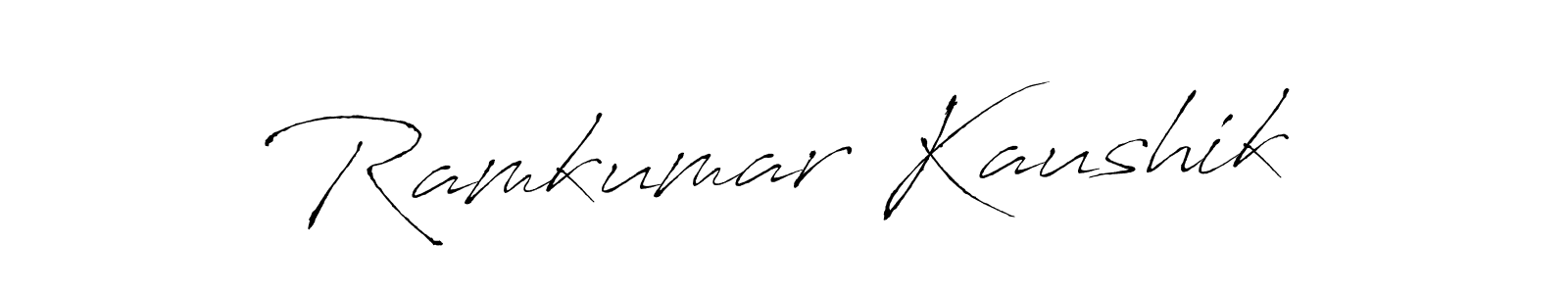 Also we have Ramkumar Kaushik name is the best signature style. Create professional handwritten signature collection using Antro_Vectra autograph style. Ramkumar Kaushik signature style 6 images and pictures png