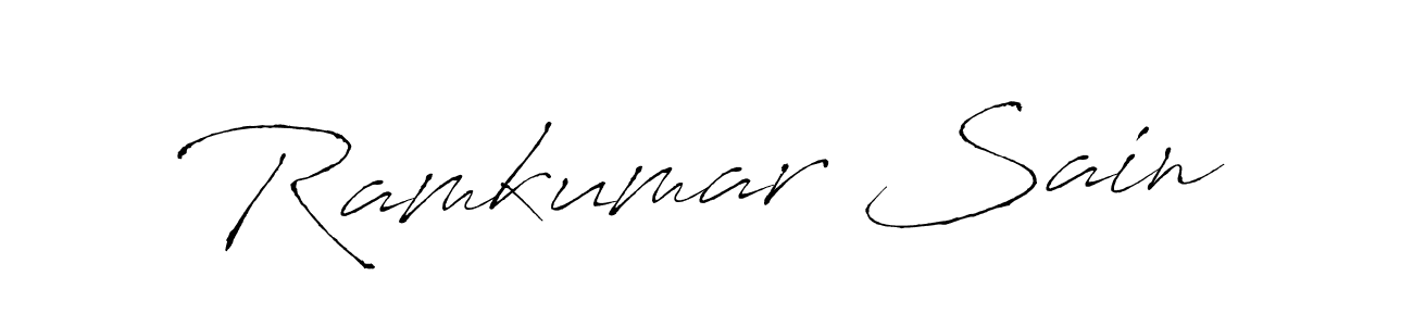 How to make Ramkumar Sain signature? Antro_Vectra is a professional autograph style. Create handwritten signature for Ramkumar Sain name. Ramkumar Sain signature style 6 images and pictures png