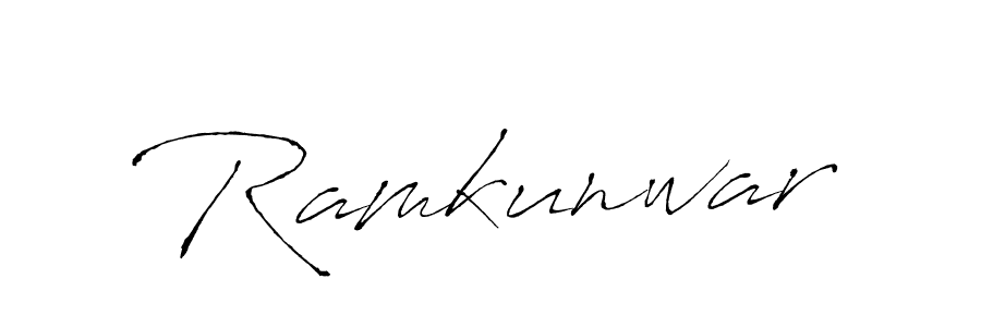 if you are searching for the best signature style for your name Ramkunwar. so please give up your signature search. here we have designed multiple signature styles  using Antro_Vectra. Ramkunwar signature style 6 images and pictures png