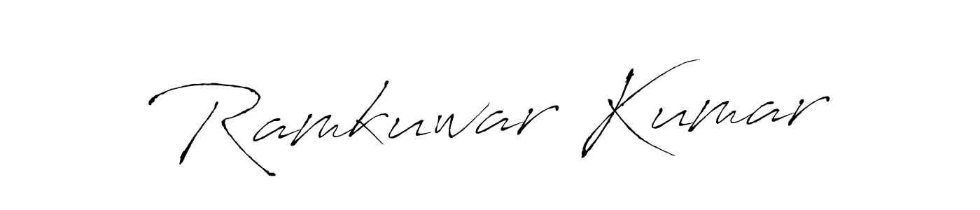 Antro_Vectra is a professional signature style that is perfect for those who want to add a touch of class to their signature. It is also a great choice for those who want to make their signature more unique. Get Ramkuwar Kumar name to fancy signature for free. Ramkuwar Kumar signature style 6 images and pictures png