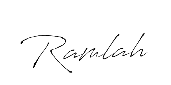 Ramlah stylish signature style. Best Handwritten Sign (Antro_Vectra) for my name. Handwritten Signature Collection Ideas for my name Ramlah. Ramlah signature style 6 images and pictures png