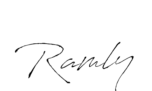 Make a beautiful signature design for name Ramly. With this signature (Antro_Vectra) style, you can create a handwritten signature for free. Ramly signature style 6 images and pictures png