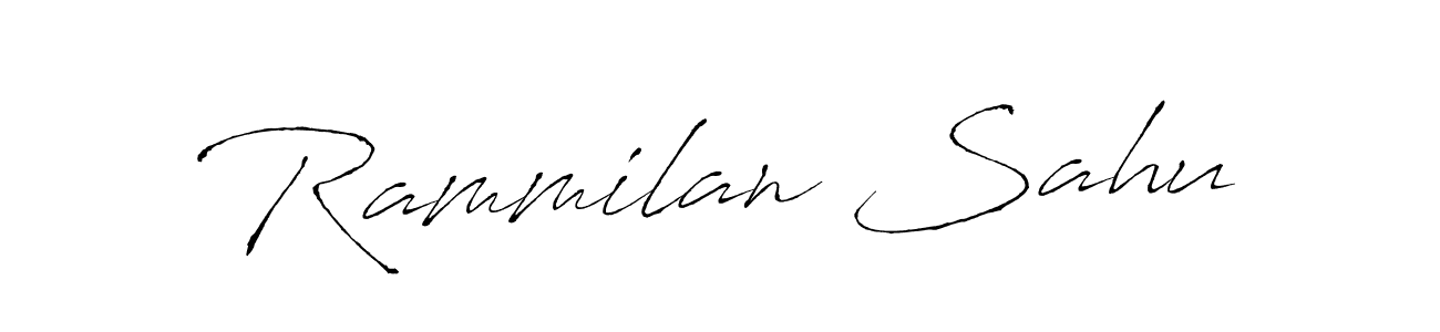 Rammilan Sahu stylish signature style. Best Handwritten Sign (Antro_Vectra) for my name. Handwritten Signature Collection Ideas for my name Rammilan Sahu. Rammilan Sahu signature style 6 images and pictures png