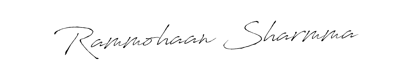 Create a beautiful signature design for name Rammohaan Sharmma. With this signature (Antro_Vectra) fonts, you can make a handwritten signature for free. Rammohaan Sharmma signature style 6 images and pictures png