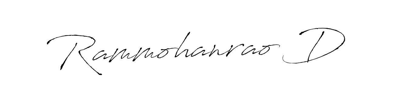 Design your own signature with our free online signature maker. With this signature software, you can create a handwritten (Antro_Vectra) signature for name Rammohanrao D. Rammohanrao D signature style 6 images and pictures png