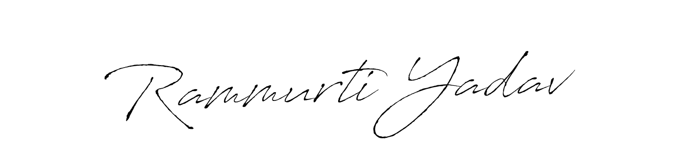 Make a beautiful signature design for name Rammurti Yadav. With this signature (Antro_Vectra) style, you can create a handwritten signature for free. Rammurti Yadav signature style 6 images and pictures png