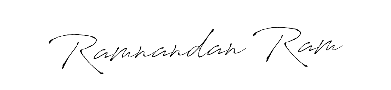 Use a signature maker to create a handwritten signature online. With this signature software, you can design (Antro_Vectra) your own signature for name Ramnandan Ram. Ramnandan Ram signature style 6 images and pictures png
