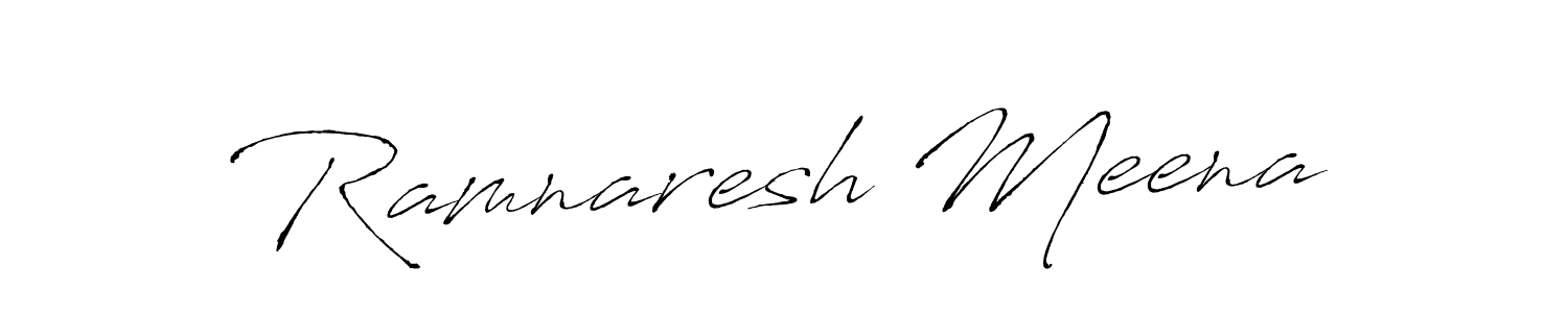 Design your own signature with our free online signature maker. With this signature software, you can create a handwritten (Antro_Vectra) signature for name Ramnaresh Meena. Ramnaresh Meena signature style 6 images and pictures png