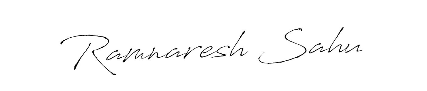 Design your own signature with our free online signature maker. With this signature software, you can create a handwritten (Antro_Vectra) signature for name Ramnaresh Sahu. Ramnaresh Sahu signature style 6 images and pictures png