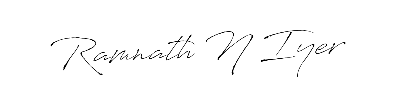 Use a signature maker to create a handwritten signature online. With this signature software, you can design (Antro_Vectra) your own signature for name Ramnath N Iyer. Ramnath N Iyer signature style 6 images and pictures png