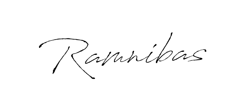 Make a beautiful signature design for name Ramnibas. With this signature (Antro_Vectra) style, you can create a handwritten signature for free. Ramnibas signature style 6 images and pictures png