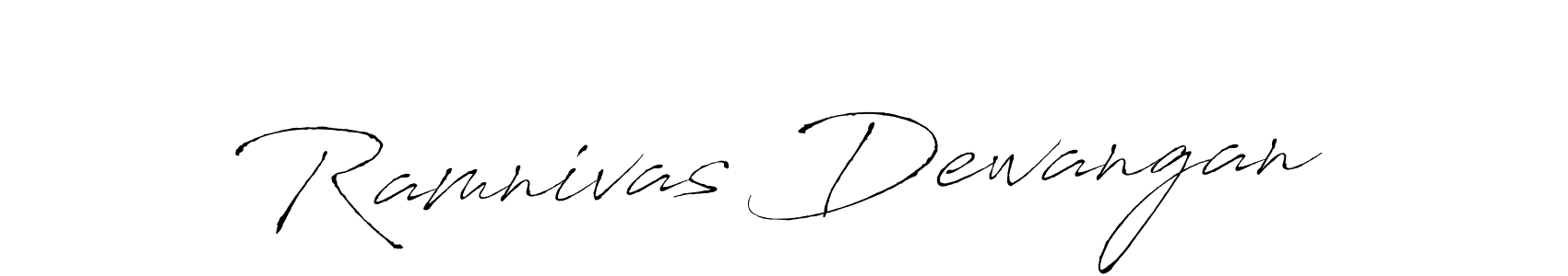 Ramnivas Dewangan stylish signature style. Best Handwritten Sign (Antro_Vectra) for my name. Handwritten Signature Collection Ideas for my name Ramnivas Dewangan. Ramnivas Dewangan signature style 6 images and pictures png