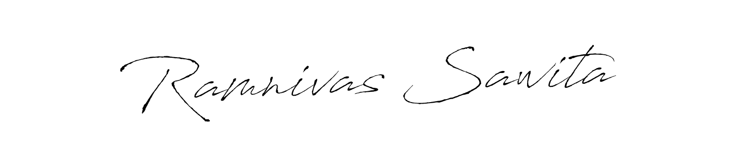 Make a beautiful signature design for name Ramnivas Sawita. With this signature (Antro_Vectra) style, you can create a handwritten signature for free. Ramnivas Sawita signature style 6 images and pictures png