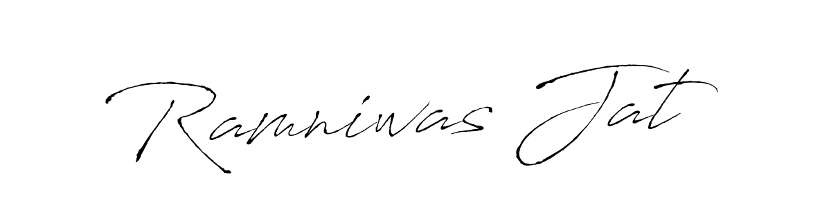 Make a beautiful signature design for name Ramniwas Jat. With this signature (Antro_Vectra) style, you can create a handwritten signature for free. Ramniwas Jat signature style 6 images and pictures png