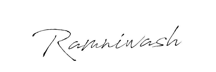 Make a beautiful signature design for name Ramniwash. With this signature (Antro_Vectra) style, you can create a handwritten signature for free. Ramniwash signature style 6 images and pictures png