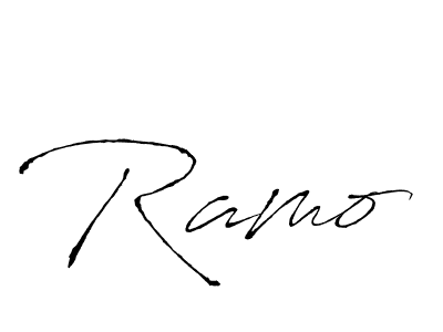 You should practise on your own different ways (Antro_Vectra) to write your name (Ramo) in signature. don't let someone else do it for you. Ramo signature style 6 images and pictures png