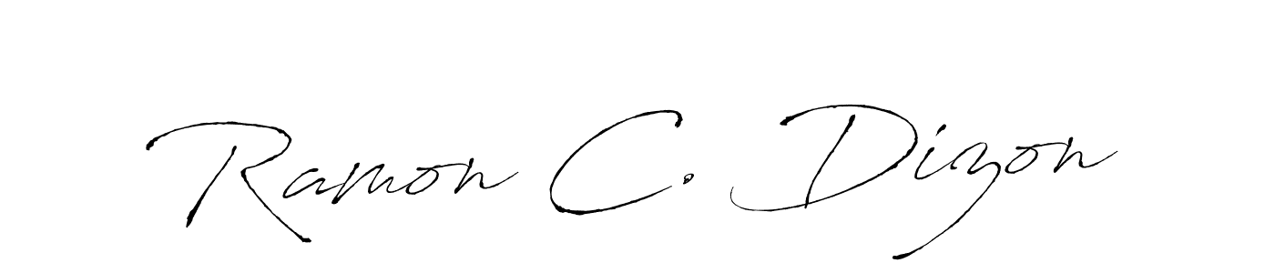 Similarly Antro_Vectra is the best handwritten signature design. Signature creator online .You can use it as an online autograph creator for name Ramon C. Dizon. Ramon C. Dizon signature style 6 images and pictures png