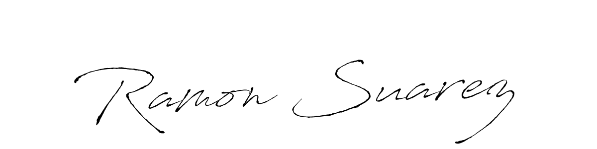 You should practise on your own different ways (Antro_Vectra) to write your name (Ramon Suarez) in signature. don't let someone else do it for you. Ramon Suarez signature style 6 images and pictures png