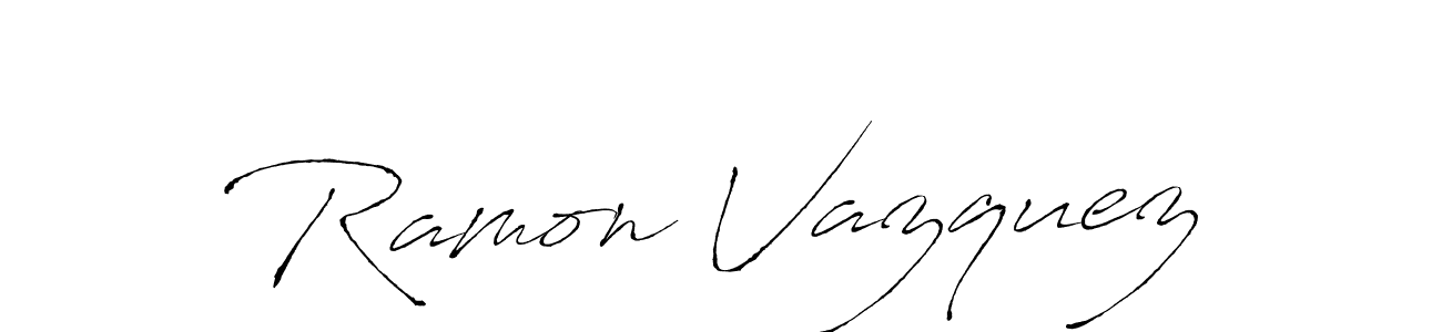Create a beautiful signature design for name Ramon Vazquez. With this signature (Antro_Vectra) fonts, you can make a handwritten signature for free. Ramon Vazquez signature style 6 images and pictures png