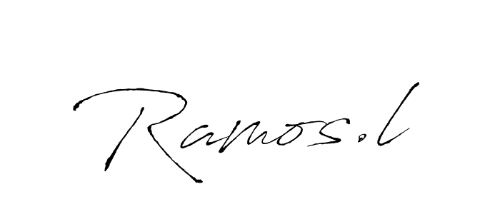 Use a signature maker to create a handwritten signature online. With this signature software, you can design (Antro_Vectra) your own signature for name Ramos.l. Ramos.l signature style 6 images and pictures png