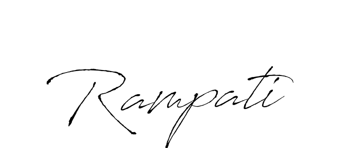 if you are searching for the best signature style for your name Rampati. so please give up your signature search. here we have designed multiple signature styles  using Antro_Vectra. Rampati signature style 6 images and pictures png