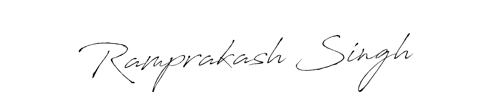 You should practise on your own different ways (Antro_Vectra) to write your name (Ramprakash Singh) in signature. don't let someone else do it for you. Ramprakash Singh signature style 6 images and pictures png