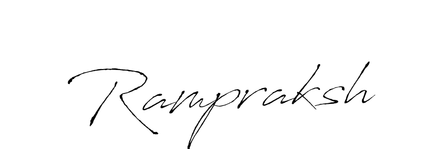 Create a beautiful signature design for name Rampraksh. With this signature (Antro_Vectra) fonts, you can make a handwritten signature for free. Rampraksh signature style 6 images and pictures png