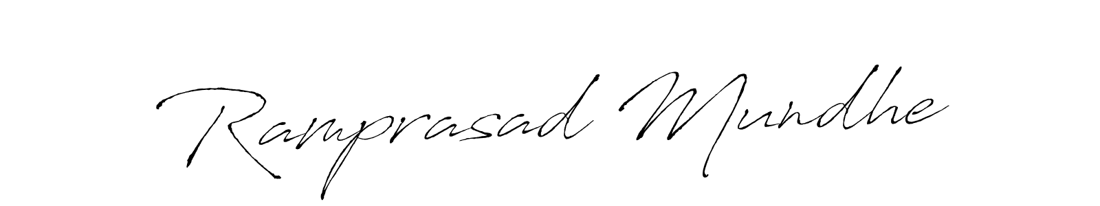 Also You can easily find your signature by using the search form. We will create Ramprasad Mundhe name handwritten signature images for you free of cost using Antro_Vectra sign style. Ramprasad Mundhe signature style 6 images and pictures png