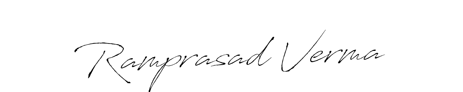 You can use this online signature creator to create a handwritten signature for the name Ramprasad Verma. This is the best online autograph maker. Ramprasad Verma signature style 6 images and pictures png