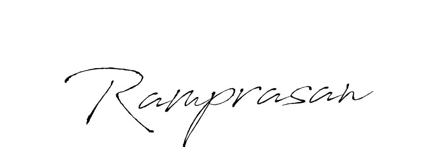 Design your own signature with our free online signature maker. With this signature software, you can create a handwritten (Antro_Vectra) signature for name Ramprasan. Ramprasan signature style 6 images and pictures png