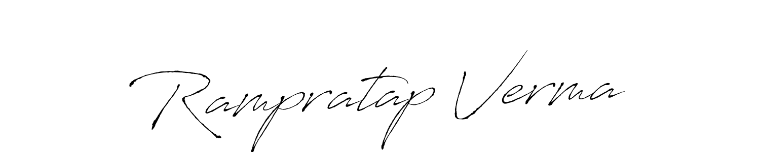 Make a beautiful signature design for name Rampratap Verma. With this signature (Antro_Vectra) style, you can create a handwritten signature for free. Rampratap Verma signature style 6 images and pictures png