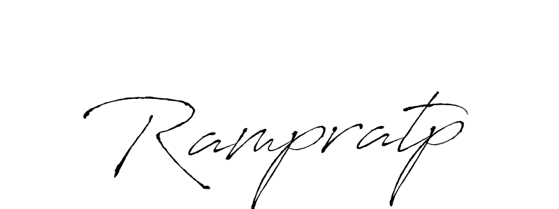 How to make Rampratp signature? Antro_Vectra is a professional autograph style. Create handwritten signature for Rampratp name. Rampratp signature style 6 images and pictures png