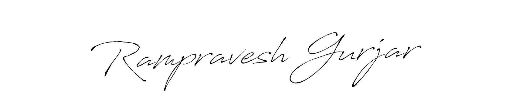 Design your own signature with our free online signature maker. With this signature software, you can create a handwritten (Antro_Vectra) signature for name Rampravesh Gurjar. Rampravesh Gurjar signature style 6 images and pictures png