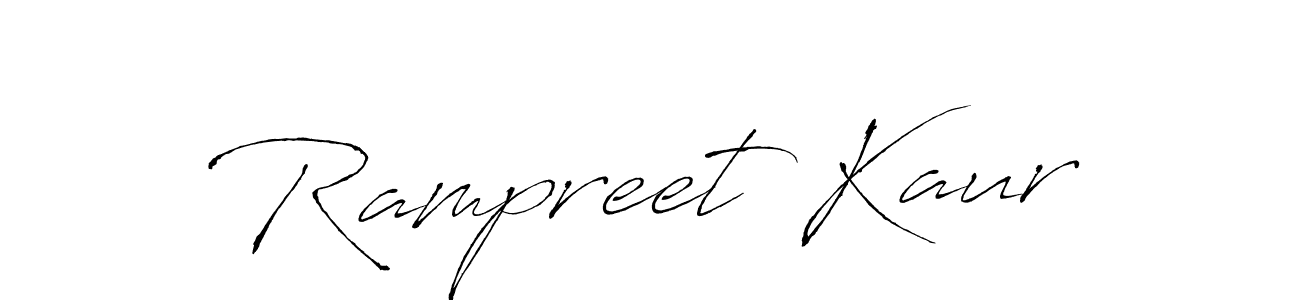 Make a beautiful signature design for name Rampreet Kaur. With this signature (Antro_Vectra) style, you can create a handwritten signature for free. Rampreet Kaur signature style 6 images and pictures png