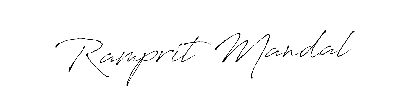 You should practise on your own different ways (Antro_Vectra) to write your name (Ramprit Mandal) in signature. don't let someone else do it for you. Ramprit Mandal signature style 6 images and pictures png