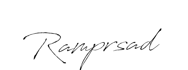 You should practise on your own different ways (Antro_Vectra) to write your name (Ramprsad) in signature. don't let someone else do it for you. Ramprsad signature style 6 images and pictures png