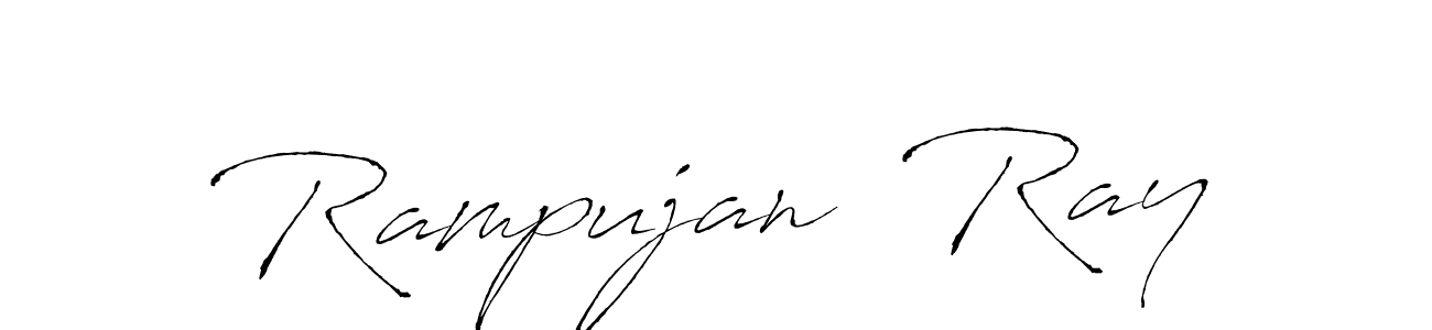 Rampujan  Ray stylish signature style. Best Handwritten Sign (Antro_Vectra) for my name. Handwritten Signature Collection Ideas for my name Rampujan  Ray. Rampujan  Ray signature style 6 images and pictures png