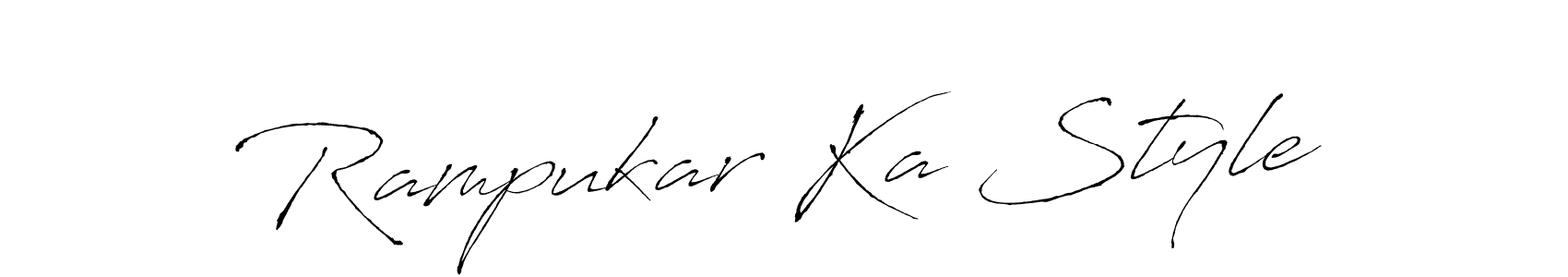 Use a signature maker to create a handwritten signature online. With this signature software, you can design (Antro_Vectra) your own signature for name Rampukar Ka Style. Rampukar Ka Style signature style 6 images and pictures png