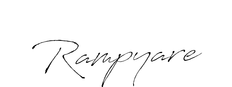 Create a beautiful signature design for name Rampyare. With this signature (Antro_Vectra) fonts, you can make a handwritten signature for free. Rampyare signature style 6 images and pictures png