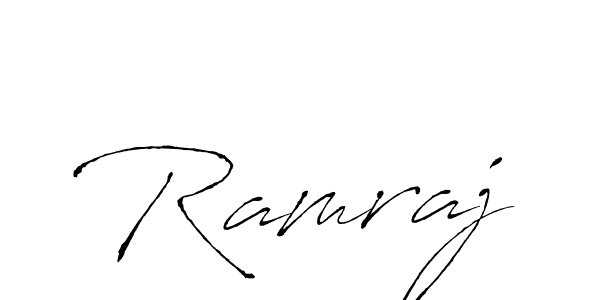 Design your own signature with our free online signature maker. With this signature software, you can create a handwritten (Antro_Vectra) signature for name Ramraj. Ramraj signature style 6 images and pictures png