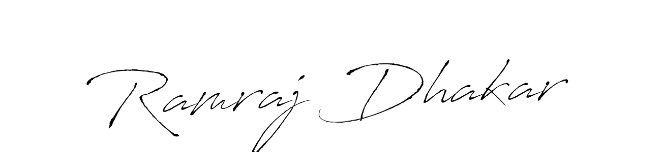 You can use this online signature creator to create a handwritten signature for the name Ramraj Dhakar. This is the best online autograph maker. Ramraj Dhakar signature style 6 images and pictures png