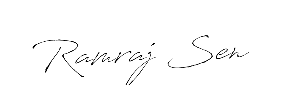 Design your own signature with our free online signature maker. With this signature software, you can create a handwritten (Antro_Vectra) signature for name Ramraj Sen. Ramraj Sen signature style 6 images and pictures png