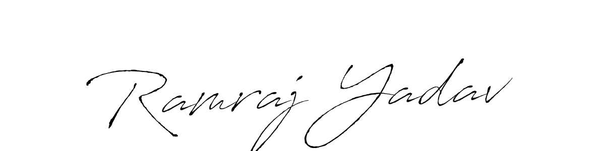 Ramraj Yadav stylish signature style. Best Handwritten Sign (Antro_Vectra) for my name. Handwritten Signature Collection Ideas for my name Ramraj Yadav. Ramraj Yadav signature style 6 images and pictures png