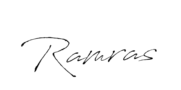 Use a signature maker to create a handwritten signature online. With this signature software, you can design (Antro_Vectra) your own signature for name Ramras. Ramras signature style 6 images and pictures png