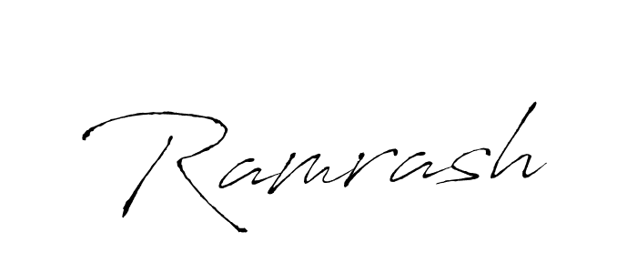 Make a beautiful signature design for name Ramrash. With this signature (Antro_Vectra) style, you can create a handwritten signature for free. Ramrash signature style 6 images and pictures png